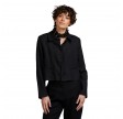 leia jacket linen - black