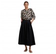 lorena skirt linen - black