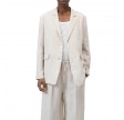 closed lola blazer linen - mud grey
