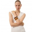 closed v-neck short sleeve - ivory