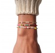 anni lu confetti gem bracelet - white shell