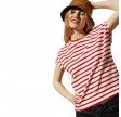 theoxane mariniere tank top - offwhite red