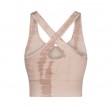 lifa yoga top - coublestone with taupe tie dye