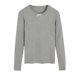 aiayu messhu long sleeve - grey melange 