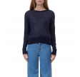 closed crew neck long sleeve - dark night 