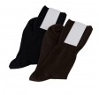 wool rib socks - brown