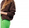 women's cardigan vitow - choco black melange