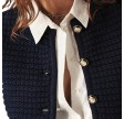 gaspard knitted cardigan - marine