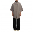 women kimono mantle pressed wool - natural casha