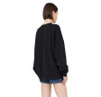 anine bing miles sweatshirt letteman - black
