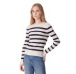 estelle sweater - ecru/navy