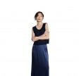 women's jumper vest - dumy - navy melange