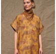 clara silk dress - yellow