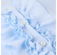 hillary linen blouse - blue