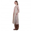 julia dress - light brown stripe