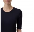 closed crewneck shortsleeve tee - dark navy