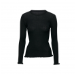 ask label manu merino sweater - black