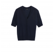aks label daisy merino cardigan - navy