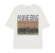 anine bing cade tee mushrooms - off white
