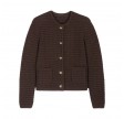 gaspard knitted cardigan - brown