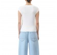closed cap sleeve t-shirt - ivory