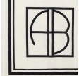 anine bing eliza sarong - ivory and black monogram