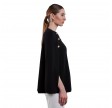 mary poncho - black