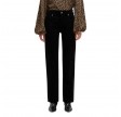 calie straight corduroy - black