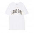 anine bing walker tee leopard - ivory