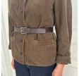 louise leather belt gold - testa moro