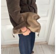 camilla bag large leather - taupe