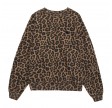 anine bing miles sweatshirt leopard - black and brown leopard