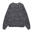 anine bing miles sweatshirt leopard - grey leopard