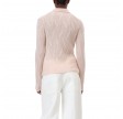 closed cardigan with collar - pale pink