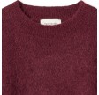 pullover oversize knit - burgundy