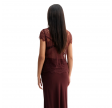 eden lace top - burgundy 