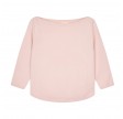 women's boat neck - baby pink