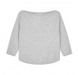 women's boat neck - ash grey