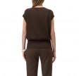closed crew neck sleeveless - maple brown