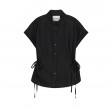 closed waisted shirt - black
