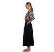 lorena skirt linen - black