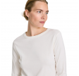 sascha 3/4 sleeve cotton top - egret