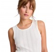 alberte s'less cotton top drop needle - white
