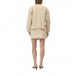 closed cropped utility jacket - camel beige