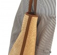 karin large tote bag natural raffia - cognac