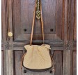 camilla bag large natural raffia - cognac