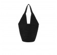 anine bing leah plain hobo raffia - black 