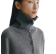 lisa yang denie cardigan - graphite