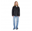 anine bing sandy jacket leather - black