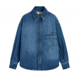 aiayu casy shirt denim - worn blue